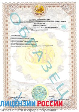 Образец сертификата соответствия (приложение) Богданович Сертификат ISO 14001